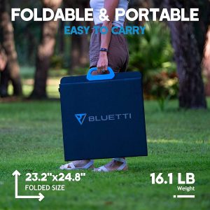 BLUETTI PV200 200W Solar Panel Review Specs